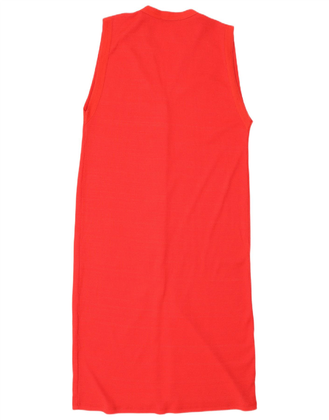 Zara Damen Ärmelloses Maxikleid UK 14 Mittelrot