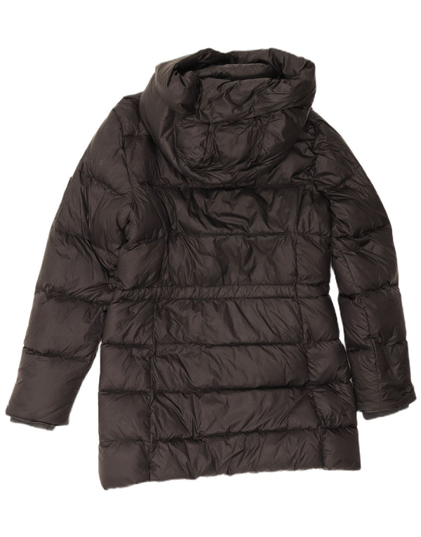 Polo Ralph Lauren gepolsterter Damenmantel mit Kapuze, UK 14, Mittelschwarzes Nylon