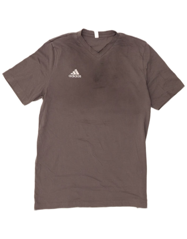 Adidas Herren T-Shirt Top Large Grau Baumwolle
