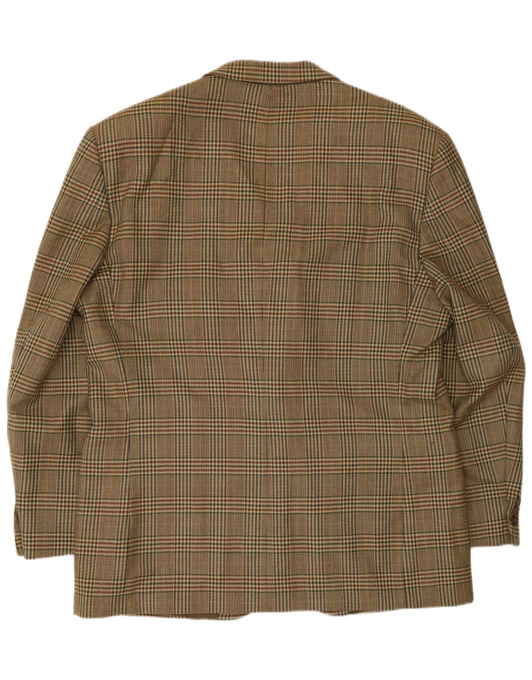 Vintage Herren 2-Knopf-Blazerjacke UK 40 Large Beige Houndstooth