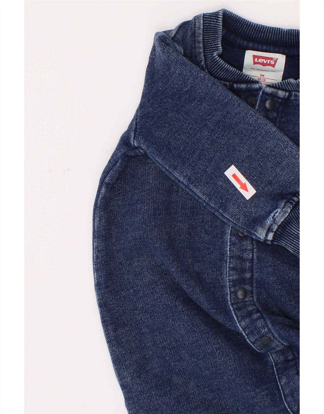 Levi's Baby-Jungen-Overall mit langen Ärmeln, 3–6 Monate, Marineblau