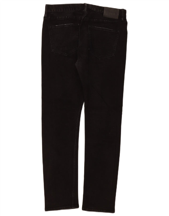 All Saints Slim-Jeans für Herren, W32, L32, schwarze Baumwolle