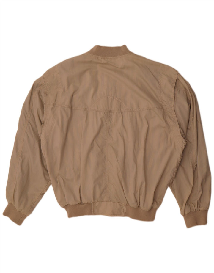 Neue Fast Herren-Bomberjacke mit lockerer Passform, UK 38, mittelbeige Baumwolle