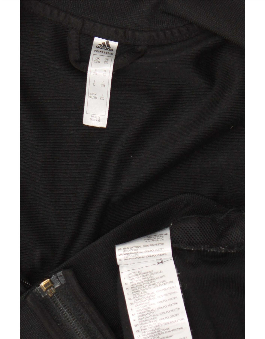 Adidas Herren Trainingsanzug Top Jacke UK 52/54 XL Schwarz Polyester
