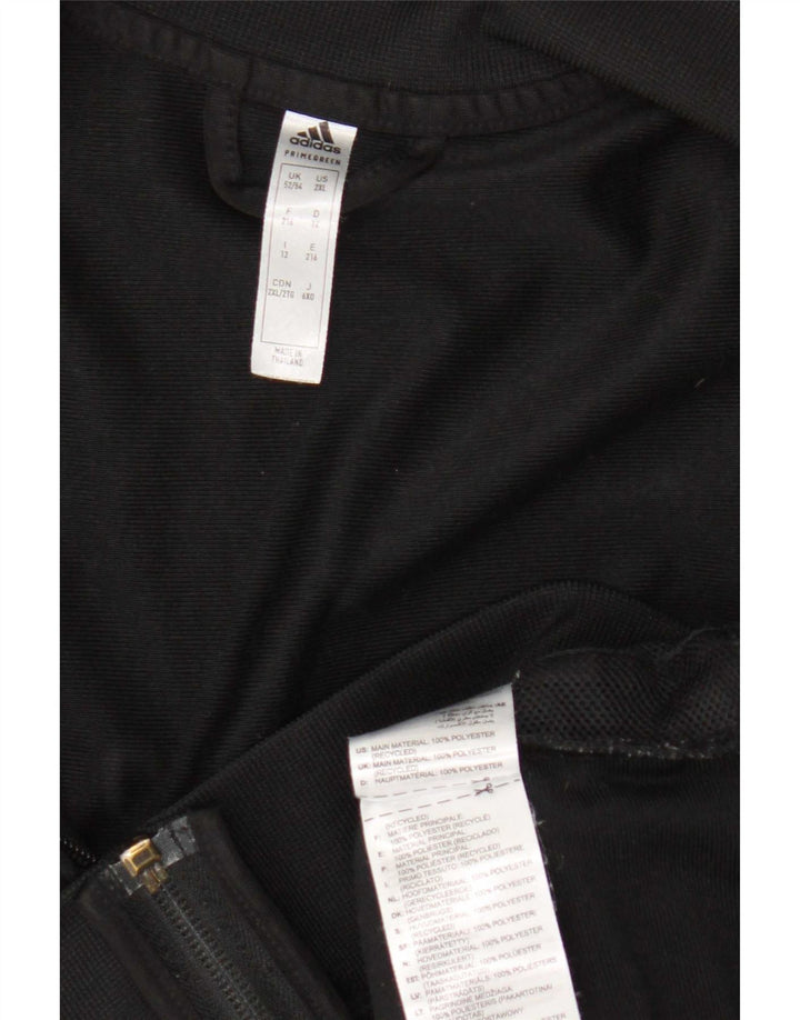 Adidas Herren Trainingsanzug Top Jacke UK 52/54 XL Schwarz Polyester