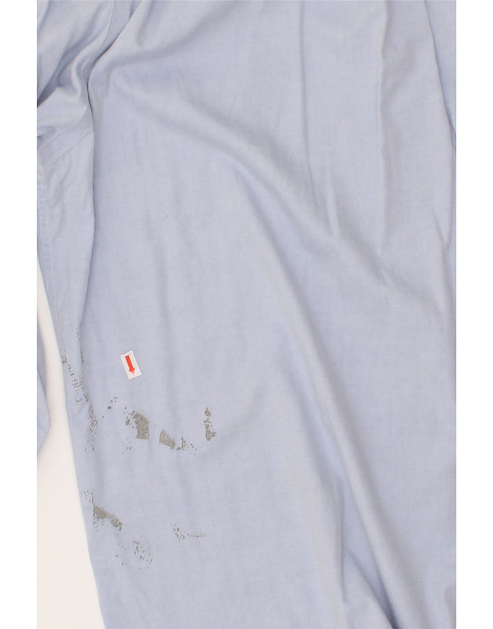 IZOD Mens Shirt Size 16 Large Blue Cotton Vintage Izod and Second-Hand Izod from Messina Hembry 