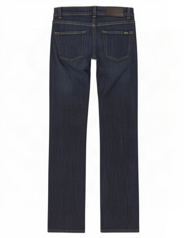 Lacoste Damen Bootcut Jeans UK 6 XS W26 L32 Marineblaue Baumwolle
