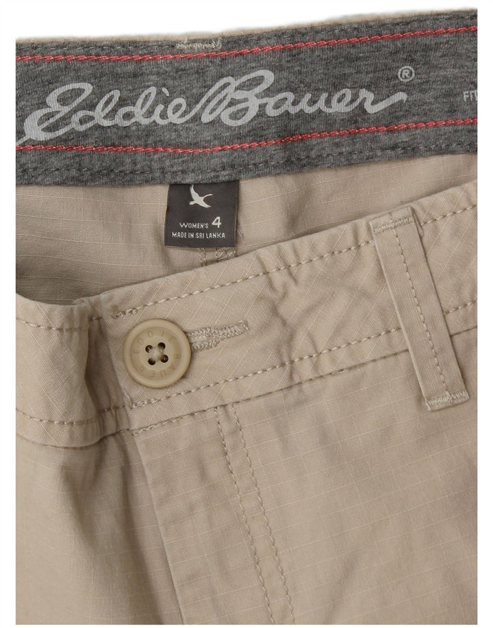 Eddie Bauer Damen Cargoshorts US 4 Small W30 Beige Baumwolle