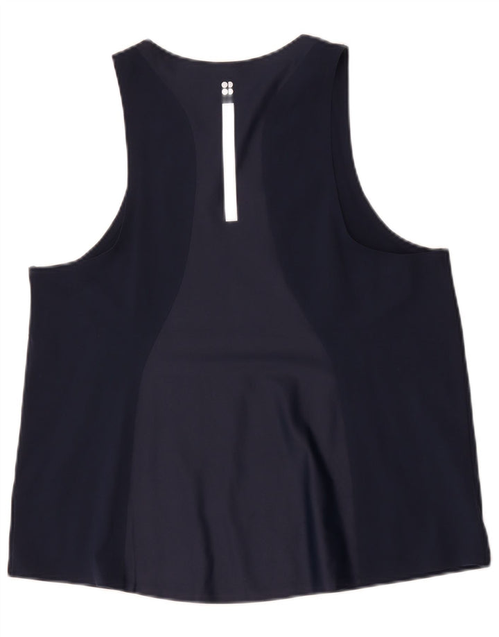 Sweaty Betty Damen-Trägershirt, UK 14, Größe L, Marineblau, Polyamid