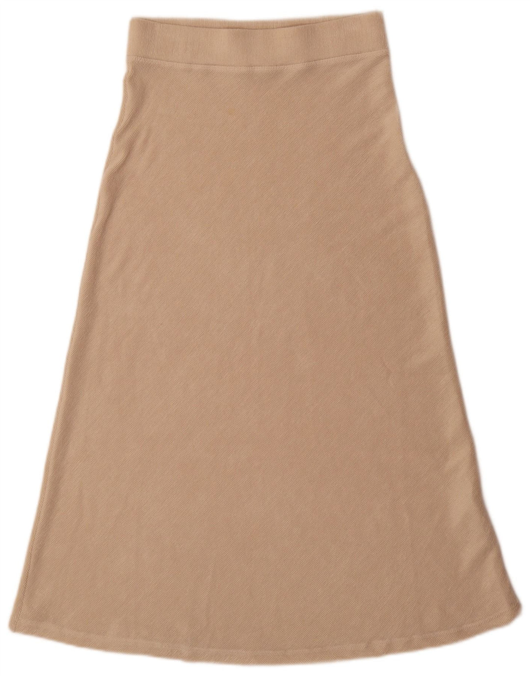 Zara Damen-Rock in A-Linie mit hoher Taille, mittelgroß, W28, beige, Polyester