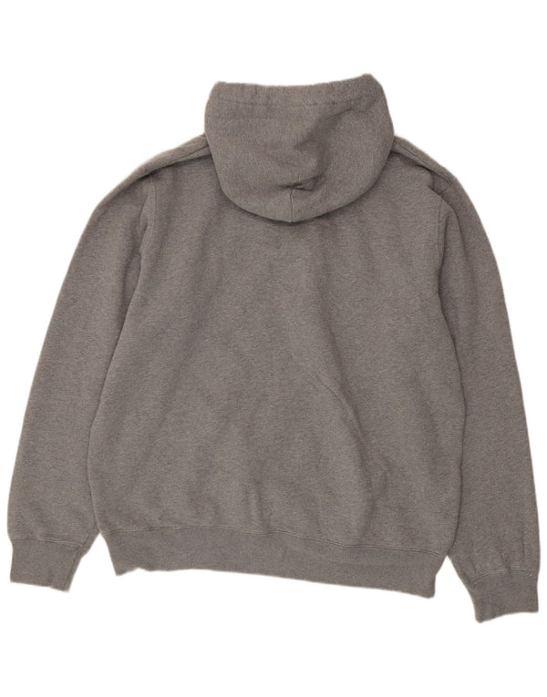 Jack Wills Herren-Kapuzenpullover mit Grafik, 2XL, graue Baumwolle