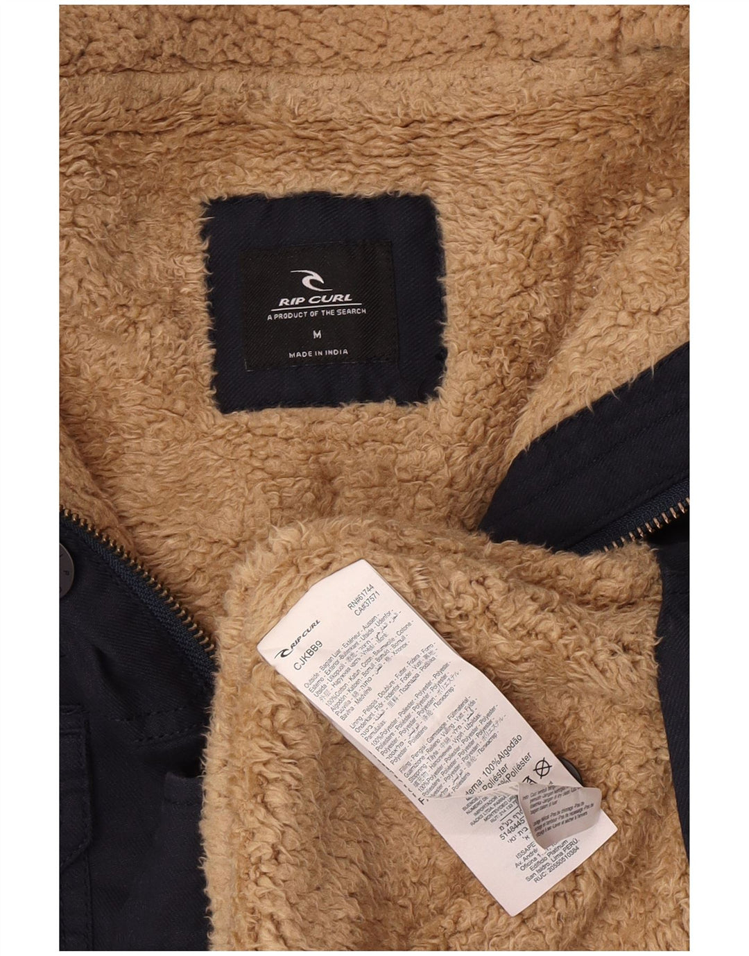 Rip Curl Herren-Utility-Jacke mit Kapuze, UK 38, mittelmarineblaue Baumwolle