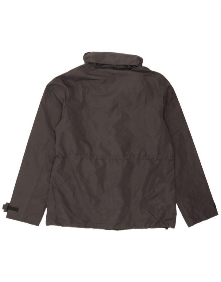 Mountain Warehouse Damen-Regenjacke mit Kapuze, UK 12, mittelschwarz, Polyamid