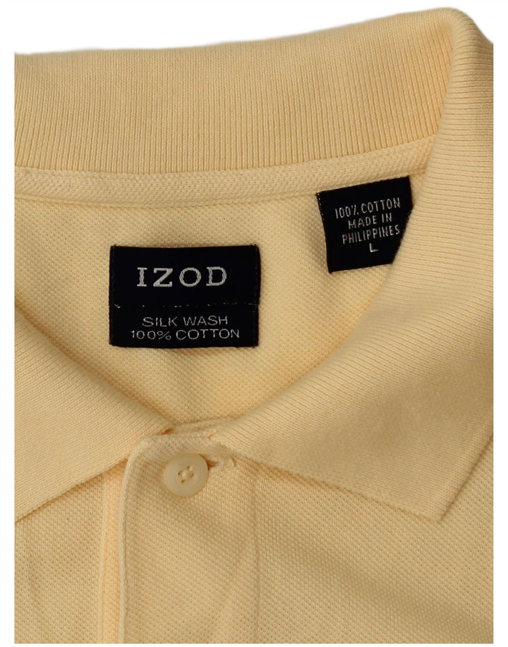 IZOD Herren-Poloshirt, groß, gelbe Baumwolle