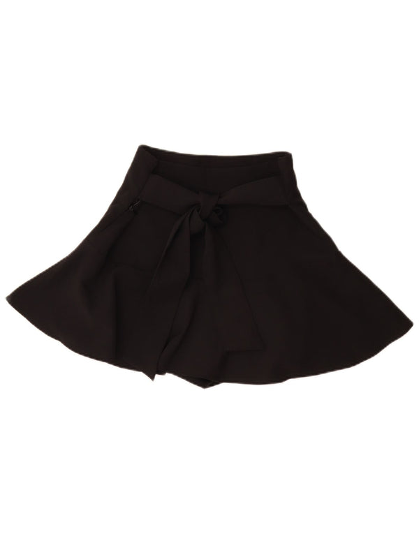 Zara Damen Minirock Small W26 Schwarze Baumwolle