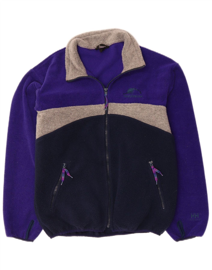 HELLY HANSEN Herren Fleecejacke UK 38 Mittel Marineblau Farbblock