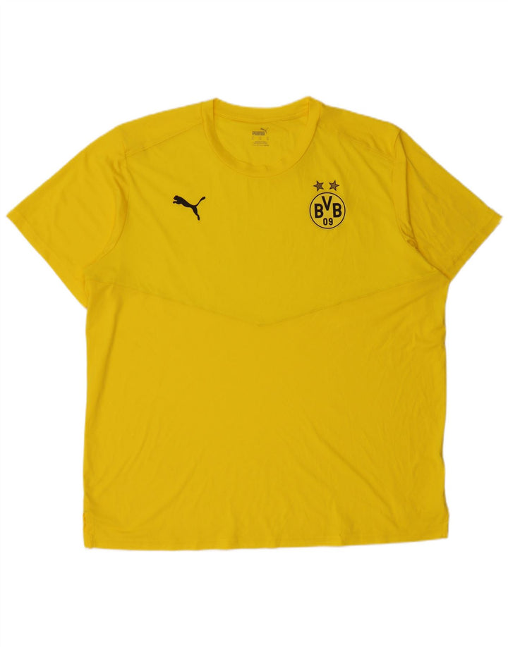 Puma Herren BVB Dortmund Grafik T-Shirt Top XL Gelb