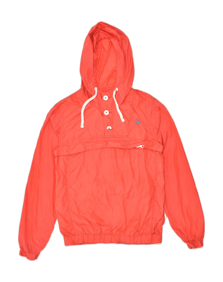 JACK WILLS Mens Hooded Pullover Rain Jacket UK 34 XS Red Polyester | Vintage Jack Wills | Thrift | Second-Hand Jack Wills | Used Clothing | Messina Hembry 