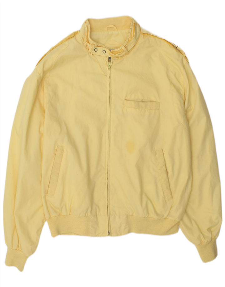 Vintage Herren Bomberjacke UK 38 Mittelgelb