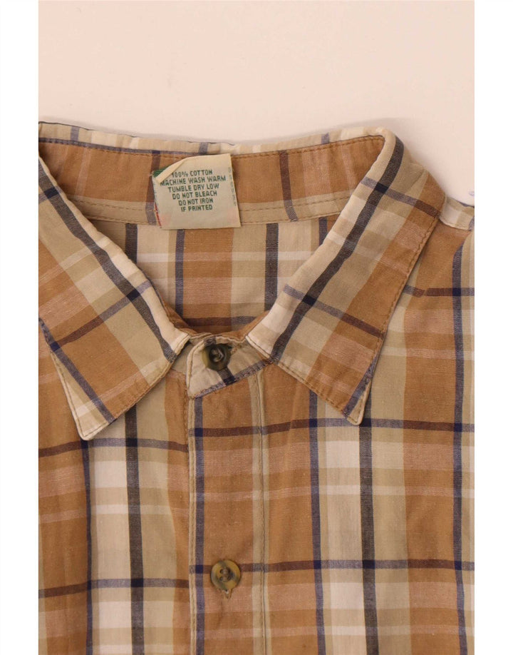 Levi's Herrenhemd aus mittelbrauner, karierter Baumwolle
