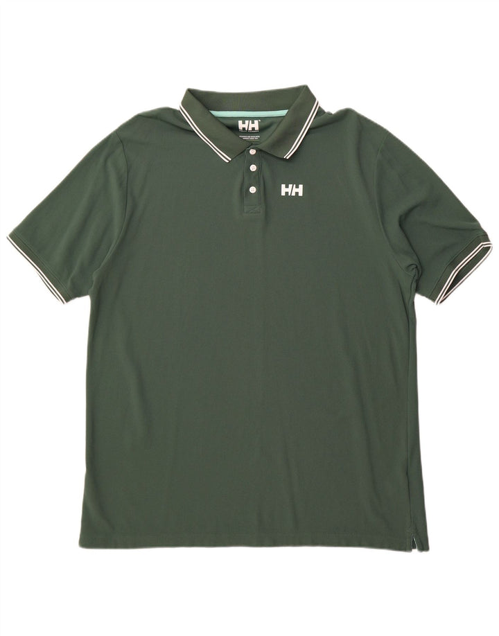 Helly Hansen Herren Regular Poloshirt 2XL Grün Polyamid