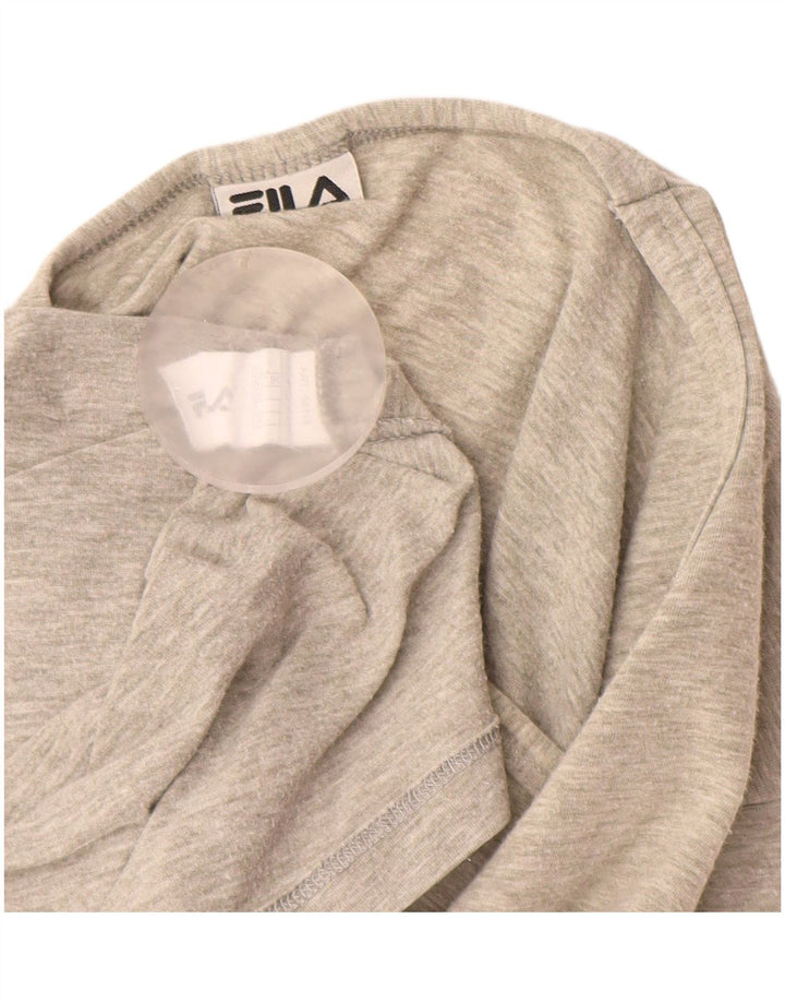 Fila Herren T-Shirt Top Small Grau Colourblock Baumwolle