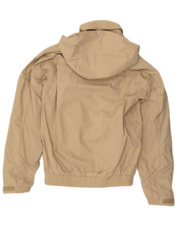 Helly Hansen Herren-Bomberjacke mit grafischer Kapuze, UK 36, Small, Beige, Nylon