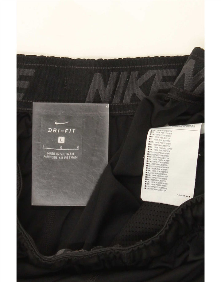 Nike Herren Dri Fit Sportshorts, groß, aus schwarzem Polyester