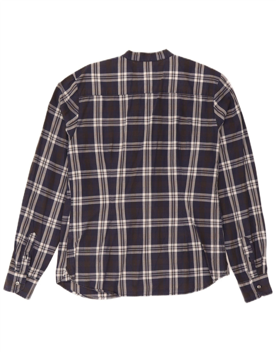 North Sails Damen-Pulloverhemd mit Rüschen vorne, UK 18, XL, Marineblau kariert
