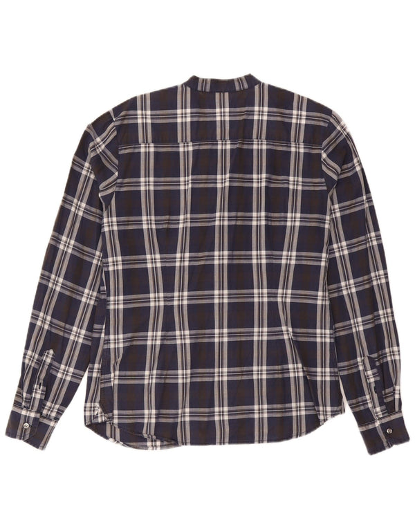 North Sails Damen-Pulloverhemd mit Rüschen vorne, UK 18, XL, Marineblau kariert