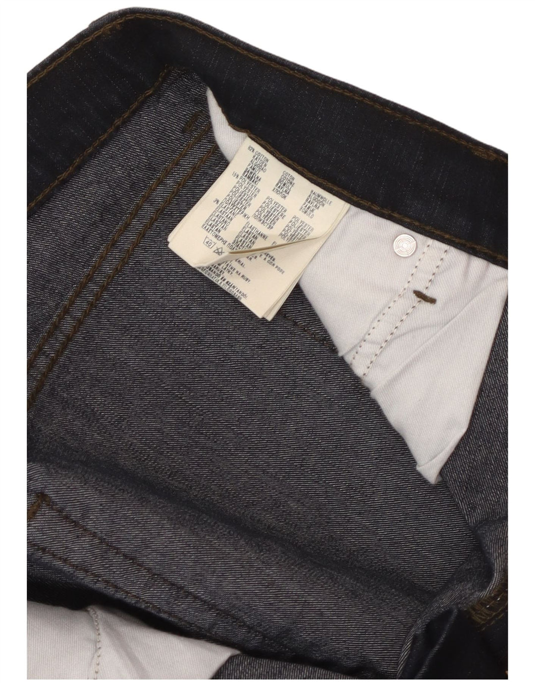 WRANGLER Herren Straight Jeans W38 L32 Marineblaue Baumwolle