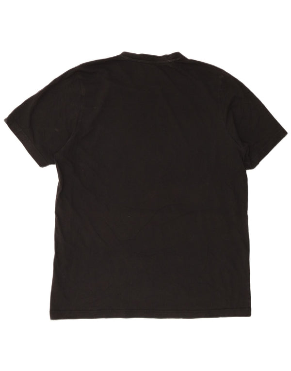 Adidas Mens T-Shirt Top Large Black Cotton