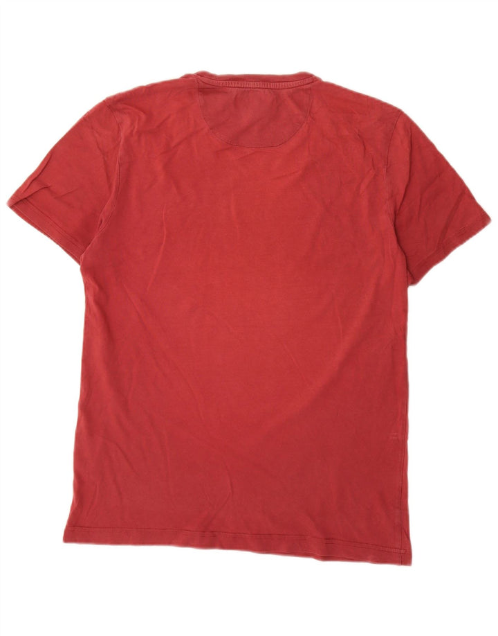 Lyle & Scott Herren T-Shirt-Oberteil aus mittelroter Baumwolle