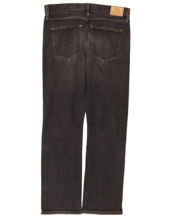 Marks & Spencer Herren Blue Harbor Straight Jeans W34 L31 Schwarze Baumwolle