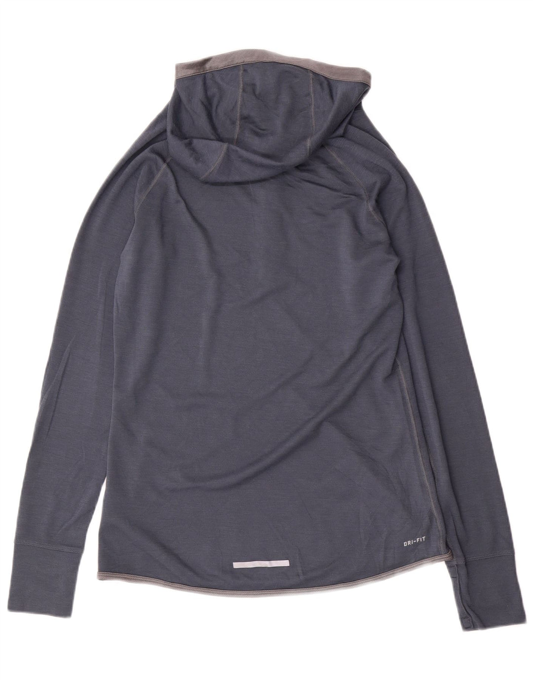 NIKE Damen Dri Fit Kapuzenpullover-Trainingsanzugoberteil, UK 14, Größe L, Marineblau