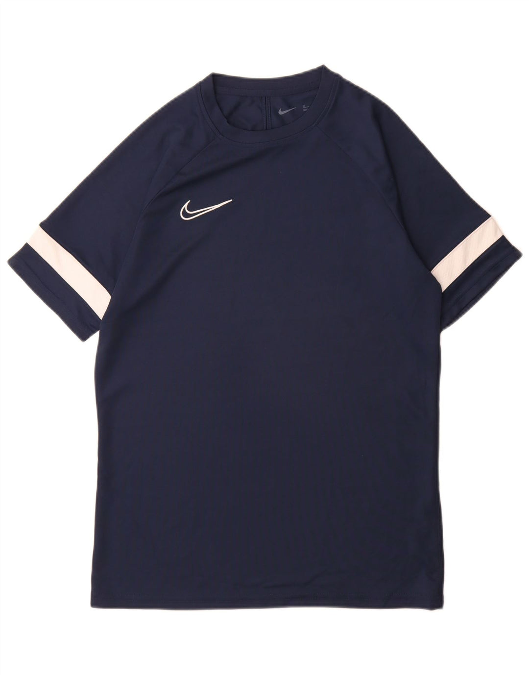 Nike Herren Dri Fit T-Shirt-Oberteil, mittelgroß, Marineblau, Farbblock