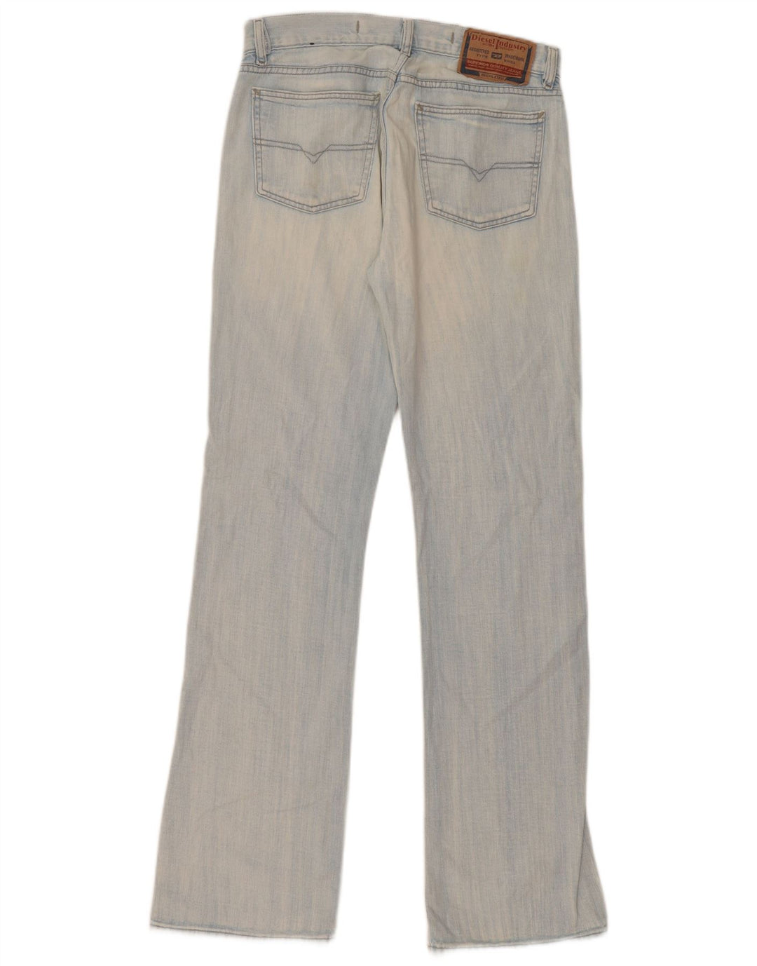 Diesel Damen Straight Jeans W32 L34 Blaue Baumwolle