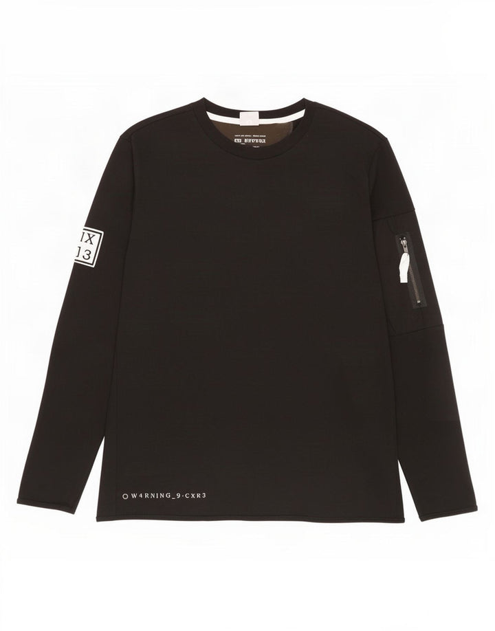 Jack & Jones Herren Top Langarm XL Schwarz Baumwolle