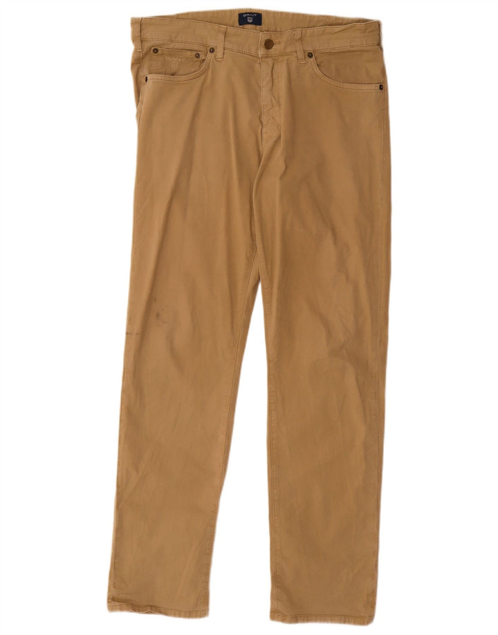 Gant Herren gerade Freizeithose W32 L32 Beige