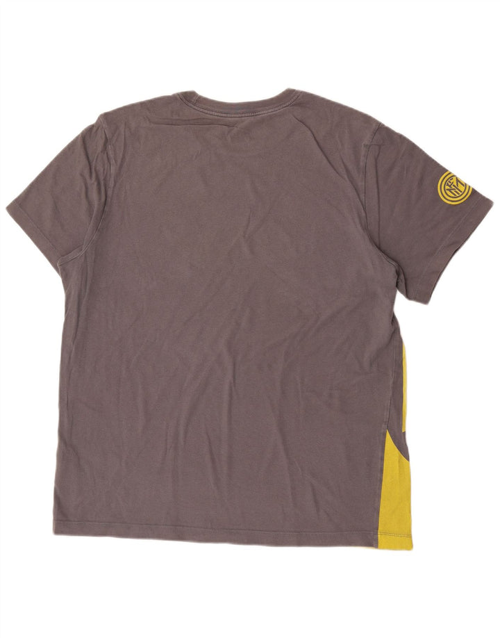 NIKE Herren-T-Shirt mit Grafik, Größe L, Grau, Baumwolle