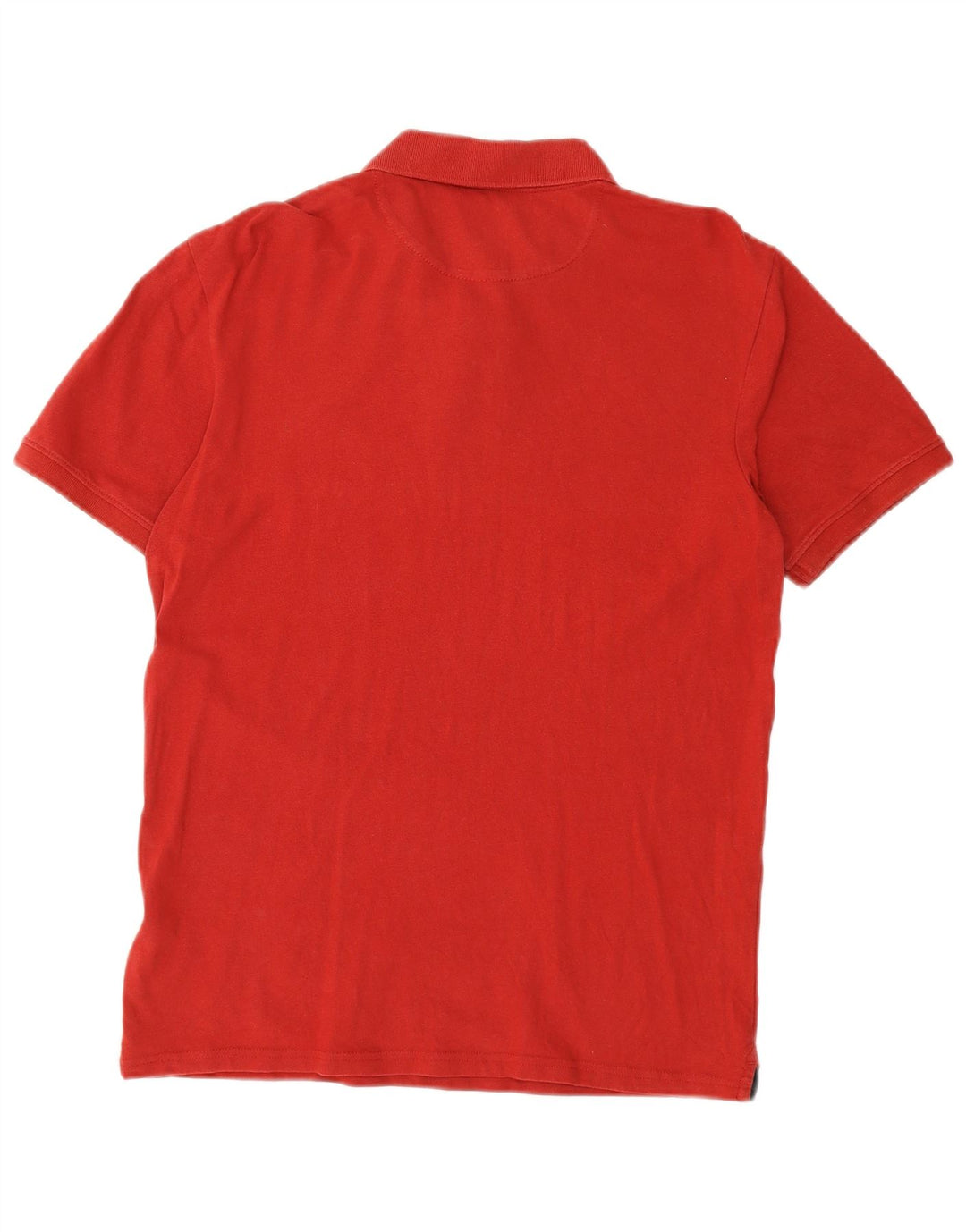 TIMBERLAND Mens Slim Fit Polo Shirt Medium Red Cotton