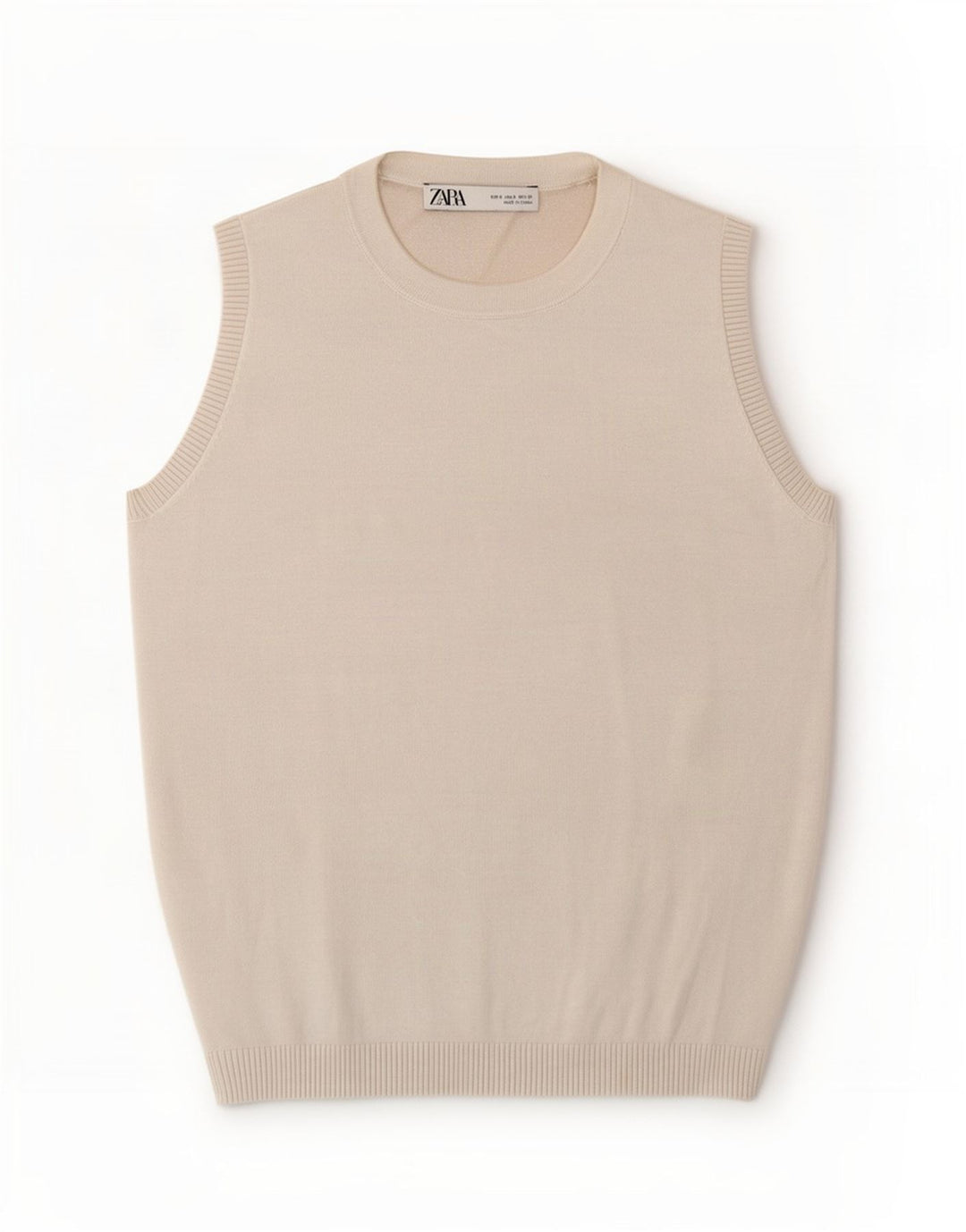 Zara Damen Weste Top UK 8 Small Weiß
