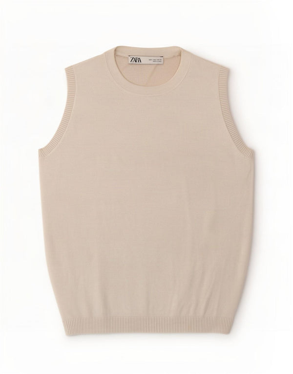 Zara Damen Weste Top UK 8 Small Weiß