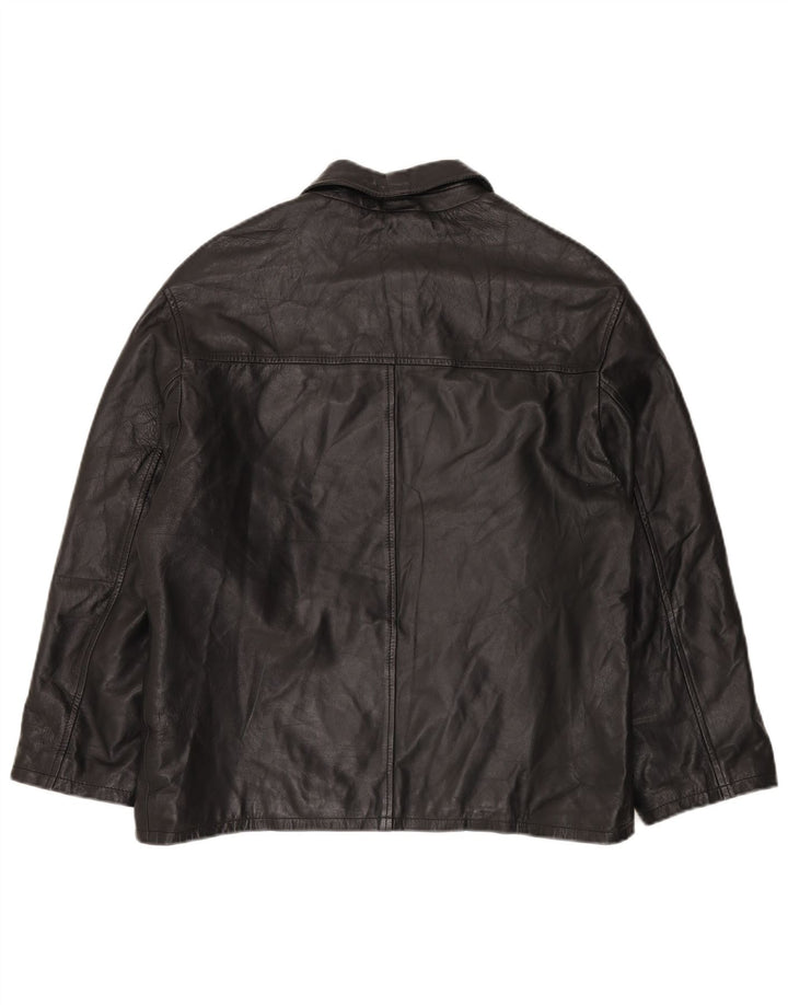 CONBIPEL Herren Free Heron Lederjacke IT 50 Großes schwarzes Leder