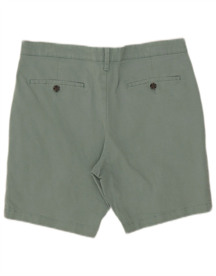 Marks & Spencer Herren-Chinoshorts W34 Large aus grüner Baumwolle