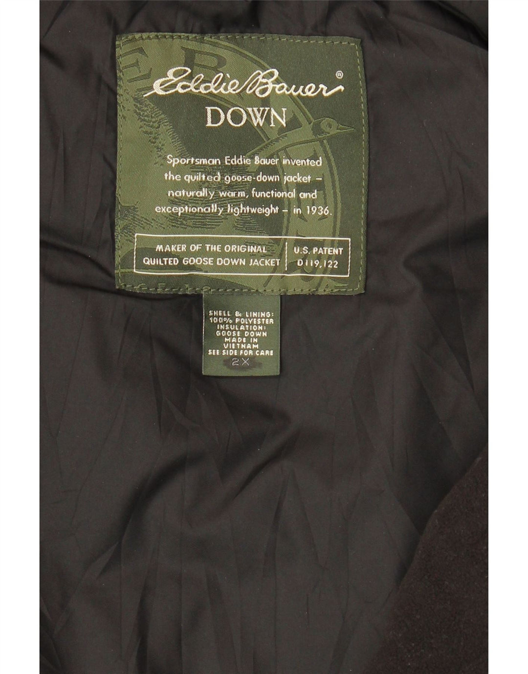 EDDIE BAUER Damen Wattierte Weste UK 20 2XL Rot kariertes Polyester