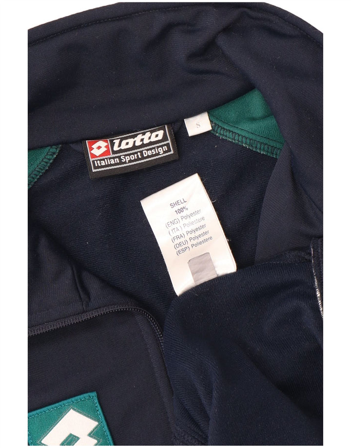 Lotto Herren-Trainingsanzug-Oberteil, Jacke, klein, marineblau, Farbblock-Polyester