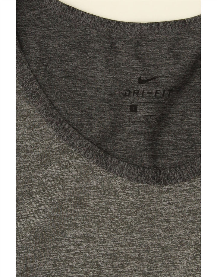 Nike Herren Dri Fit Weste Top Large Grau meliert