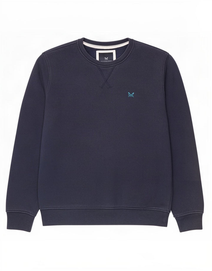 Crew Clothing Herren-Sweatshirt, mittelgroß, marineblau, Baumwolle