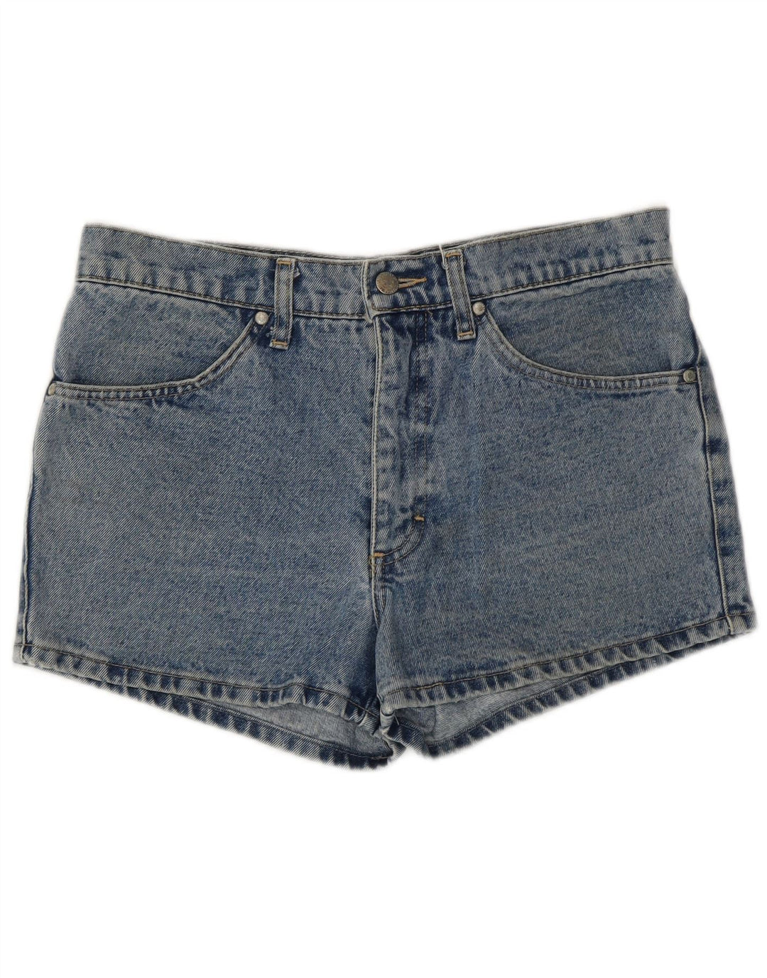 MUSTANG Damen-Jeansshorts mit hoher Taille, W33, große blaue Baumwolle